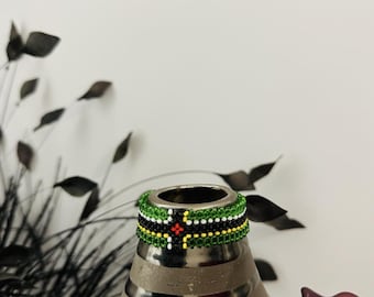 Dominica Flag Bracelet • Custom Bracelets • Personalized Birthday Gift • AfroCrafted