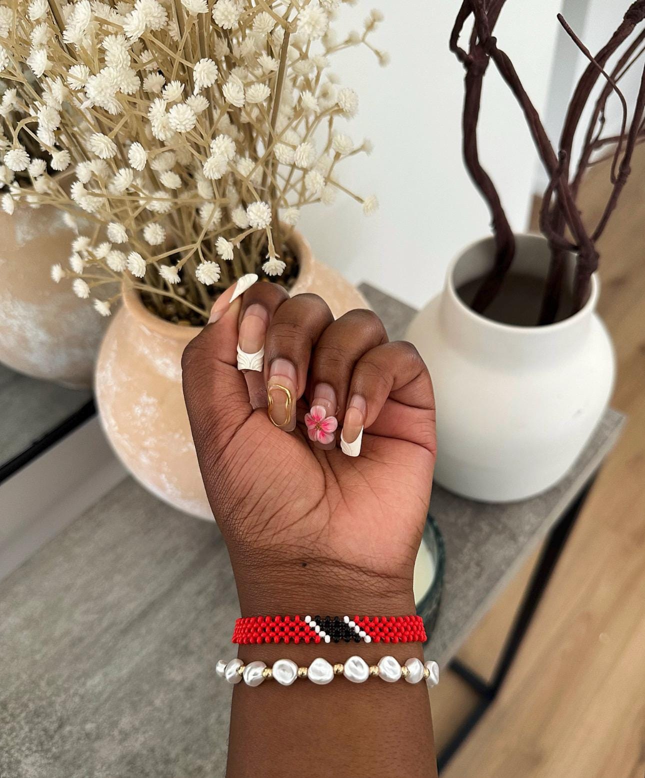 Trinidad and Tobago Flag Slim Bracelet • Custom Slim Bracelets • Personalized Birthday Gift • AfroCrafted