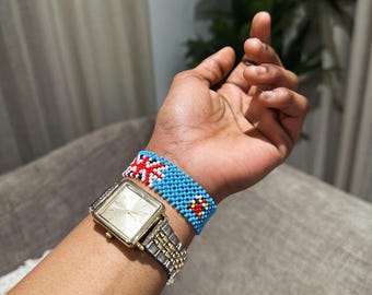 Fiji Flag Bracelet • Custom Bracelets • Personalized Birthday Gift • AfroCrafted