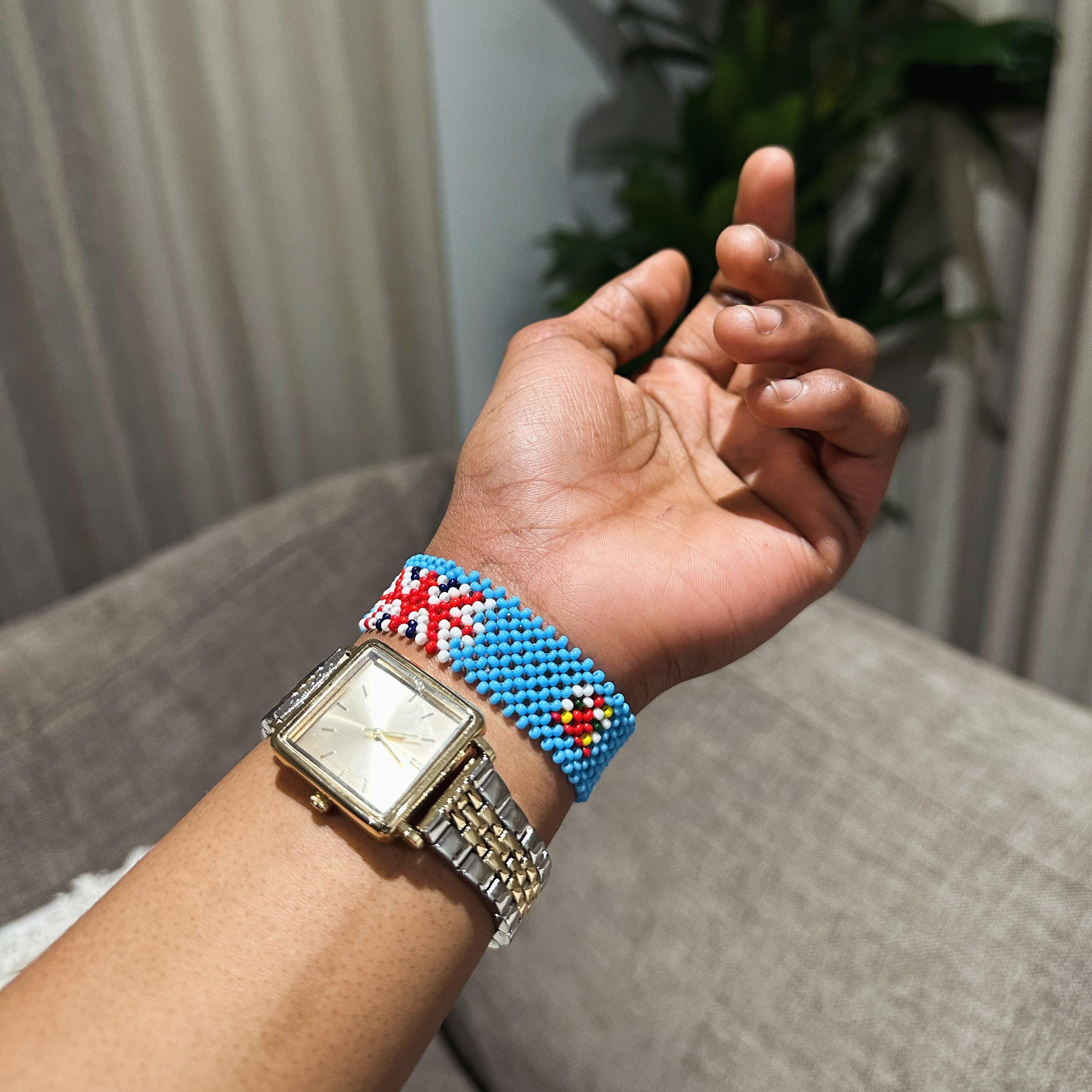 00s fuga bracelet japanese label ブレス y2k Fiji Flag Bracelet • Custom Bracelets • Personalized Birthday Gift