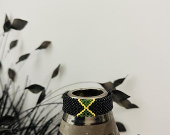 Jamaika Flagge Armband • Individuelle Armbänder • Personalisiertes Geburtstags Geschenk • AfroCrafted