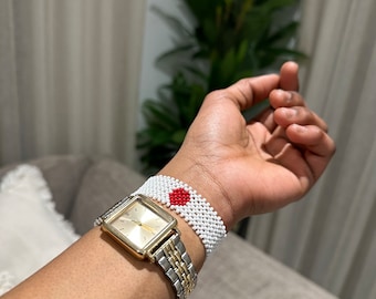 Japan Flag Bracelet • Custom Bracelets • Personalized Birthday Gift • AfroCrafted