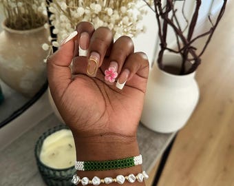 Nigeria Flag Slim Bracelet • Custom Slim Bracelets • Personalized Birthday Gift • AfroCrafted