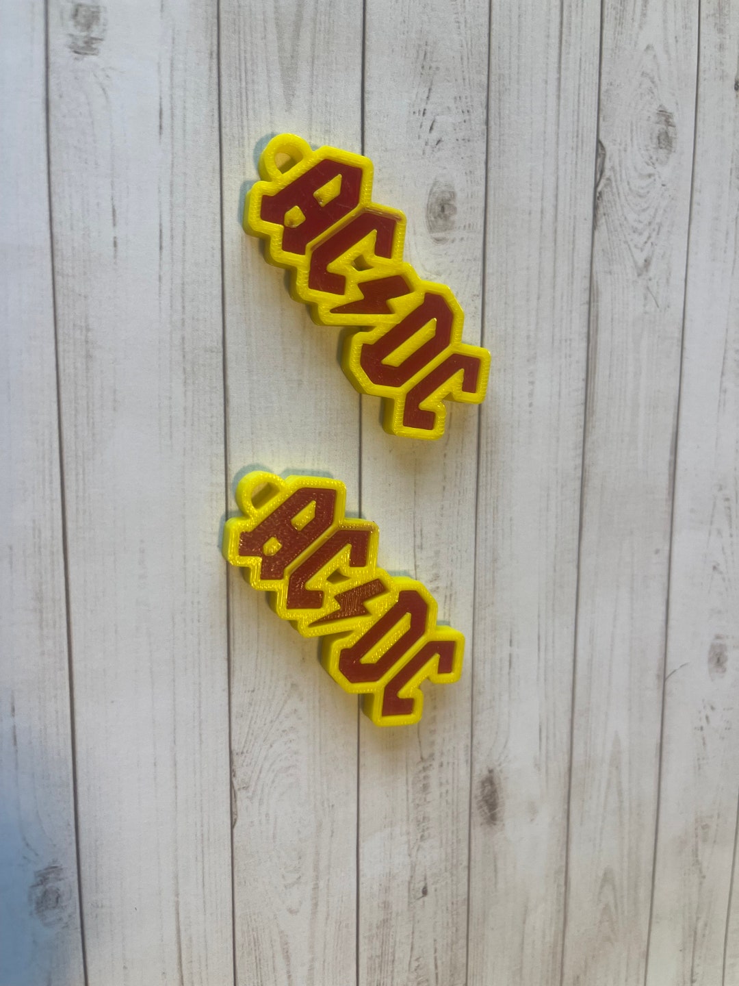 AC/DC 3D Printed Logo Keychain - Etsy