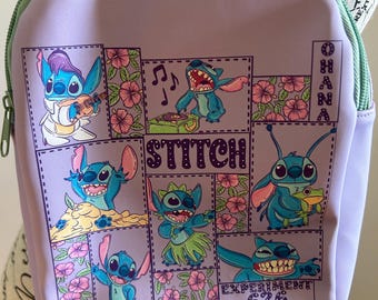 Handmade Stitch crossbody bag. 7 3/4 X 9 1/2 inches.