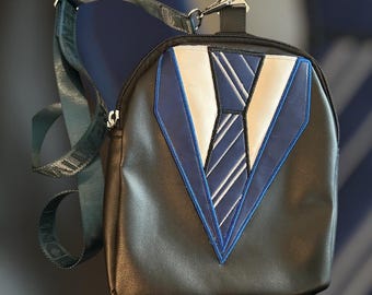 Handmade Harry Potter Ravenclaw  crossbody bag. 7 3/4 X 9 1/2 inches.
