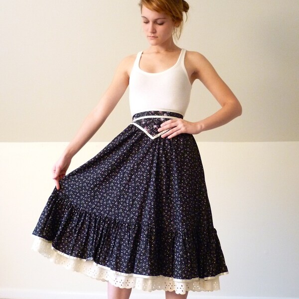 High Waisted Gunne Sax Skirt