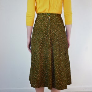 Vintage 1950s Skirt 50s Skirt Corduroy Skirt image 5