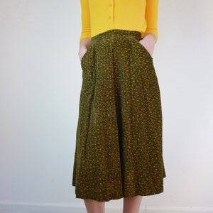 Vintage 1950s Skirt 50s Skirt Corduroy Skirt image 4