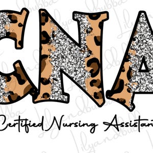 CNA PNG, zertifizierter Pflegehelfer Sublimationsdesign, Krankenschwester PNG, Krankenschwester Clipart, Krankenpflege Bunter Leopard Apotheken-Download