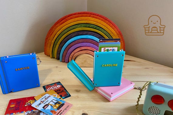 Adorable Card Holder Keychain Compatible with Yoto® Cards Fun On The Go Storage Solution