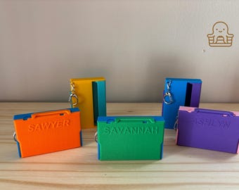 Adorable Card Holder Keychain Compatible with Yoto® Cards Fun On The Go Storage Solution