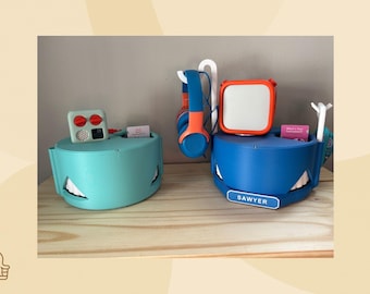 Card Holder Compatible with Yoto® Cards Mini and 3rd Gen Compatible Dock – Customizable 3D Printed Storage Station, 40 to 70 cards