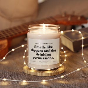 Retirement Gift, Gift for Retiree, Funny Candle, Gift for Her, Gift for Him, Teacher Retirement, Gift for Coworker, Retirement Candle
