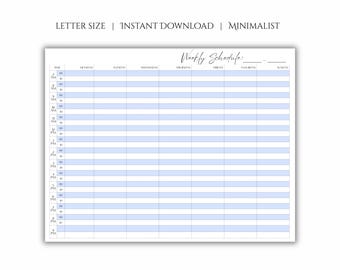 Hourly Minimalistic Planner for Everyday Use