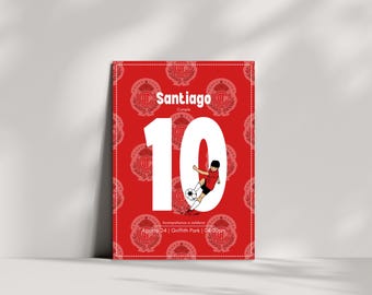 Invitacion Digital de Toluca FC | Fiesta de cumpleaños | Fútbol | Soccer