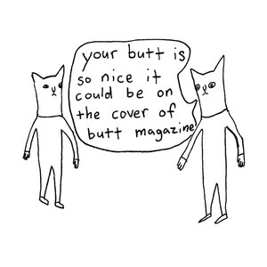 Your Butt is so nice Grußkarte mit Umschlag in A2