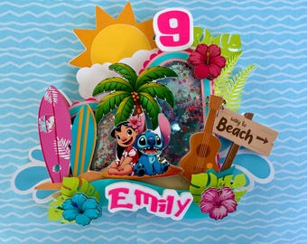 Lilo & Stitch Cake Topper: Ohana Summer Party Decoration stitch caketopper lilo and stitch centerpiece