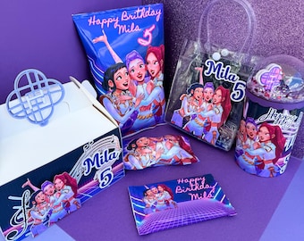 3D Kpop Cake Topper Huntrix cake topper Huntrix party decorations, Huntrix party decor, centerpieces, saja boys chips bag goodie bags candy