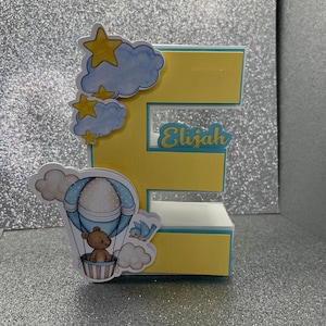 Carta 3D, Baby Boy Bear, Baby Shower, Sweet Baby Boy Bear, Sweet Baby Boy, Oso de peluche azul, Baby Shower It A Boy, Carta 3D