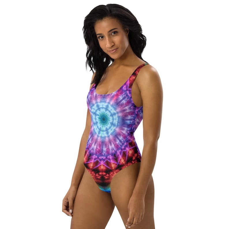 Aztec Psychedelic Trippy One Piece Swimsuite