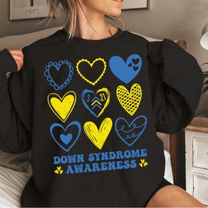 Down Syndrome Awareness Heart Design: SVG & PNG (Digital Download)