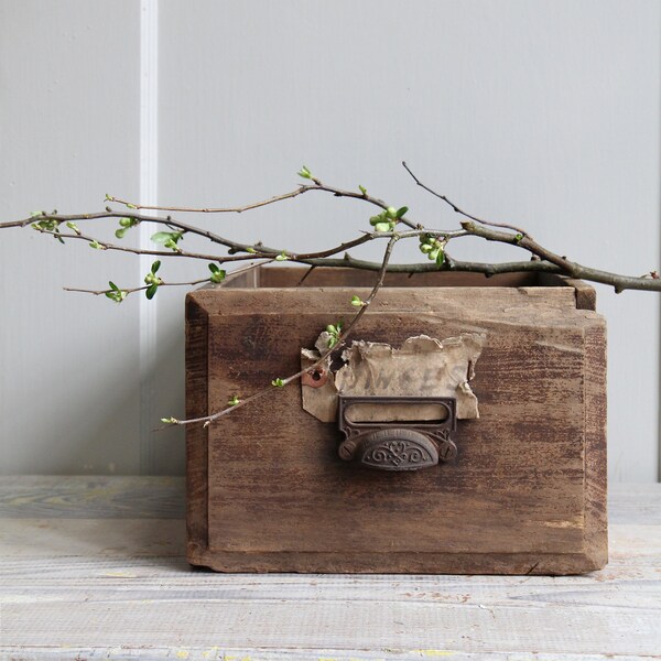 Antique Wood Planter Box