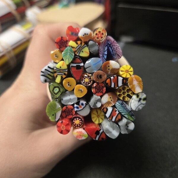 COE 90 - Scrap Murrine - 4-Inch-Long - 135