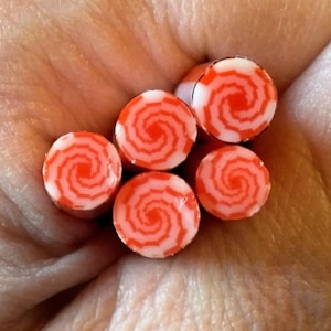 COE 90 - Red & White Swirl Murrine