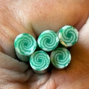 COE 90 - Green & White Swirl Murrine