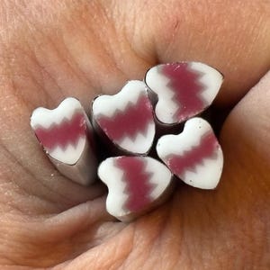 COE 90 - Pink Fault Line Heart Murrine