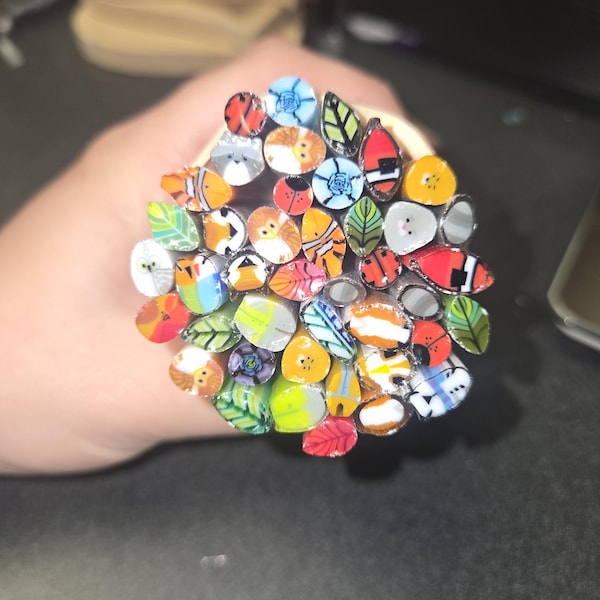 COE 90 - Scrap Murrine - 4-Inch-Long - 130