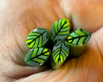 COE 90 - Green Gradient Leaf Murrine