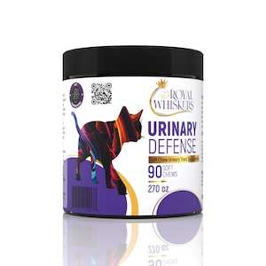 Royal Whiskers Urinary Defense Soft Chews – najwyższej jakości suplement na zdrowie układu moczowego dla kotów – zapewnia zrównoważone pH i komfort bez kryształów