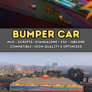 FiveM Bumper Cars MLO with Script and Vehicle | Standalone ESX QBCore Compatible | Optimized RP Minigame | Easy Drag and Drop Install