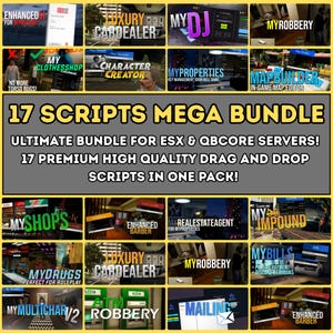 FiveM 17 MLO Ultimate Mega Bundle | High Quality Optimized Maps | Drag and Drop Pack | Ready for FiveM ESX QBCore Standalone Compatible