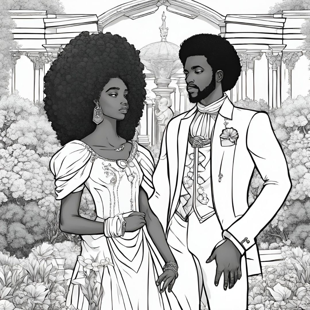 Afro Royals: Fantasy Princess Coloring Adventures - Etsy