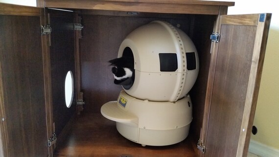 Litter Robot Cat Cabinet Enclosure: Odor Control, Fits LR3 & LR4