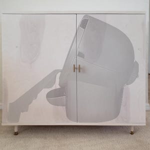 Litter Robot 4 Enclosure: Modern Cat Cabinet with Ramp