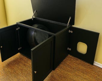 Beautiful Litter Robot 4 with Ramp Enclosure | Smooth Sides | Hinged Lid for Easy Access | Odor Control