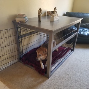 Wood Wire Crate Cover / Dog Den / Bed / Crate / Kennel / Indoor Dog House / End Table
