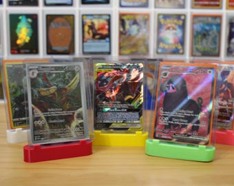 3D Printed Trading Card Stand: Toploader & Sleeved Card Display