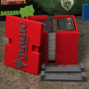 Customizable Commander Snap Card Deck Box | Fits 100 Double Sleeved Card Decks & Single Sleeved Card Decks | Works With Trading Card Games