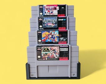 SNES Game Cartridge Display Stand: Super Nintendo Tower