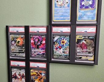 Graded Card Wall Display PSA Slab Card Show Display Holder Gift For Card Collectors Fits PSA Slabs Graded Geek Mount Sports Card Wall Nerd