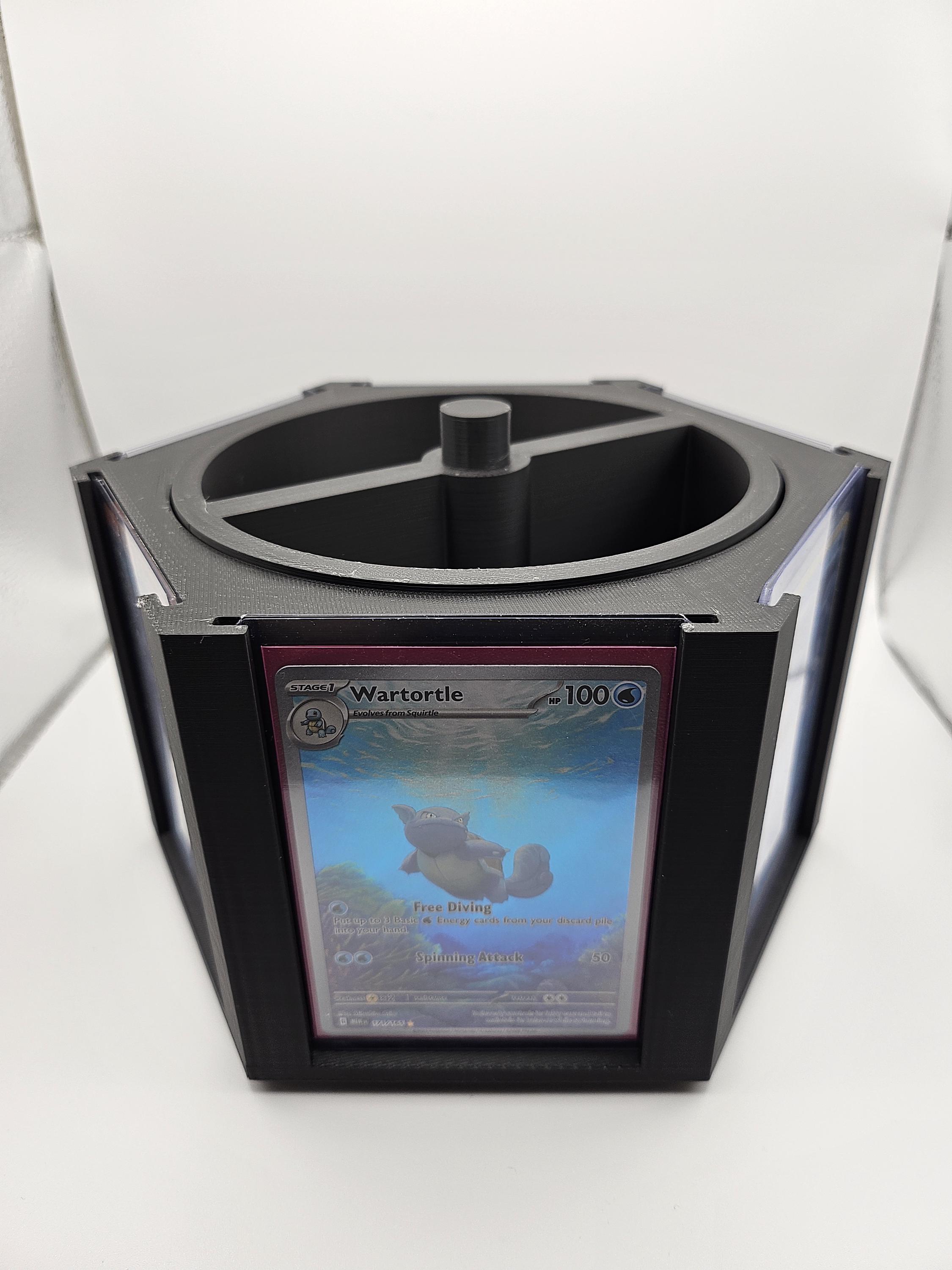 Bandeja Giratoria Para Cartas De Juego – Soporte Acrílico Para Dos Mazos, Giratorio 360°, Organizador De Mesa Para Póker Y Juegos De Cartas, Práctico Y Elegante
