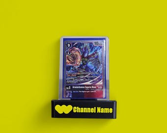 Custom Logo Trading Card Display Stand: 3D Printed Adjustable Holder