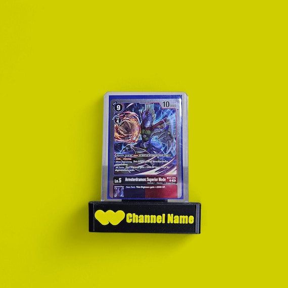 Custom Logo Trading Card Display Stand: 3D Printed Adjustable Holder