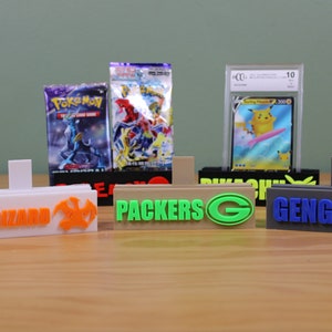 Custom Logo Trading Card Stand Personalized Display Holder Sports Cards 3D Printed TCG Collector