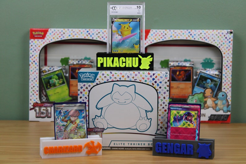 Custom Logo Trading Card Stand Personalized Display Holder Sports Cards ...